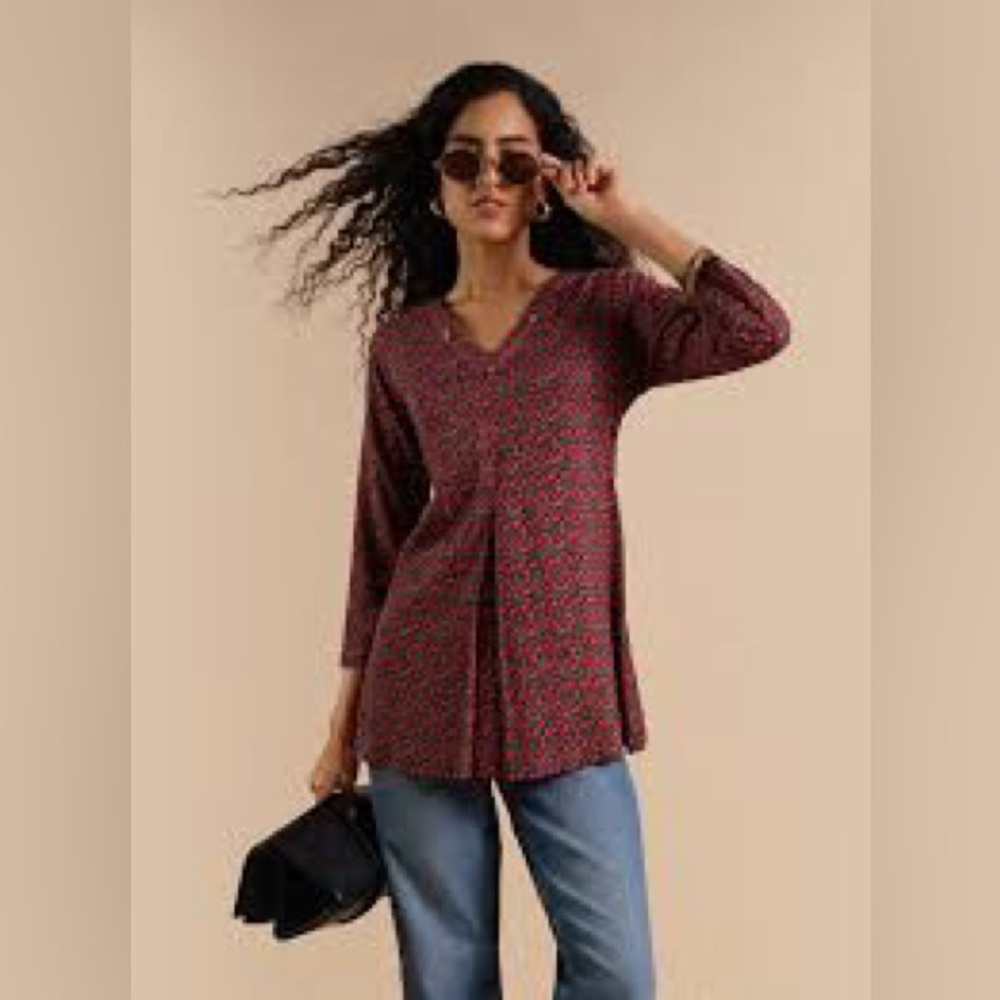 GLOBAL DESI Jaipur Patterned Tunic